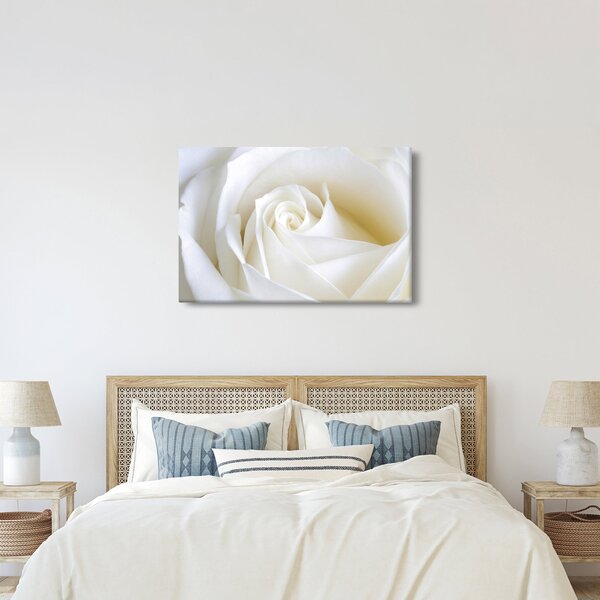 Tablou cu tandafir alb (90x60 cm)