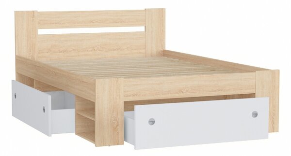 Pat Novsore 128Dublu, Maro deschis, 140x200, PAL laminat, 15x20x9cm