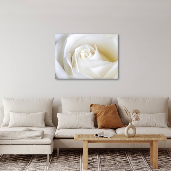 Tablou cu tandafir alb (70x50 cm)