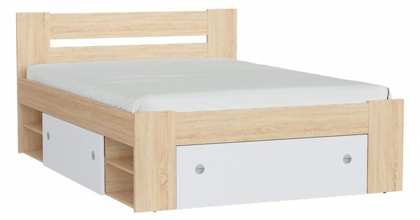 Pat Novsore 128Dublu, Maro deschis, 140x200, PAL laminat, 15x20x9cm