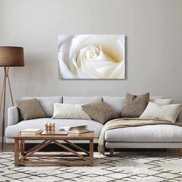 Tablou cu tandafir alb (90x60 cm)