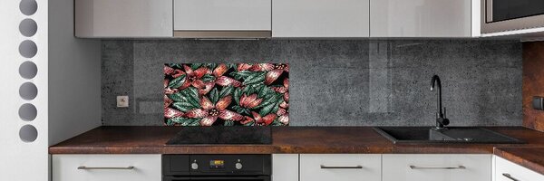 Panou de bucătărie model floral