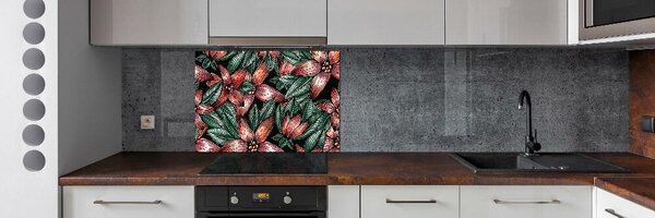 Panou de bucătărie model floral