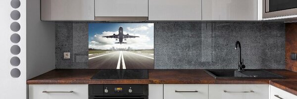 Panou perete bucătărie avionul decolează