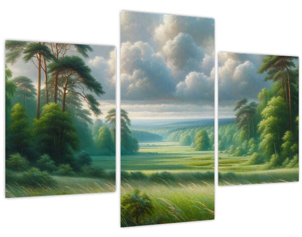 Tablou - Peisaj verde (90x60 cm)