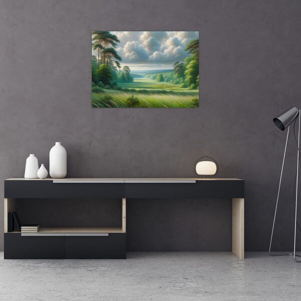 Tablou - Peisaj verde (70x50 cm)