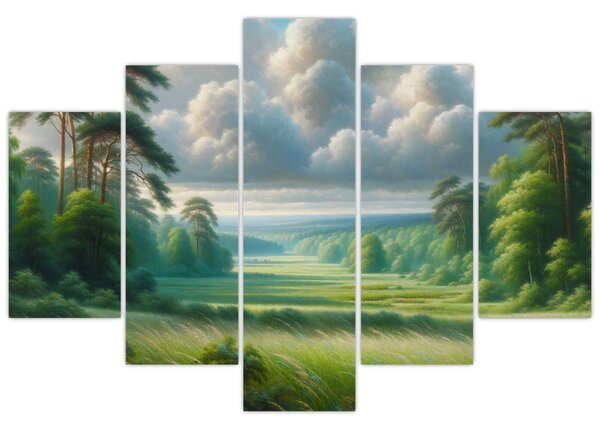 Tablou - Peisaj verde (150x105 cm)