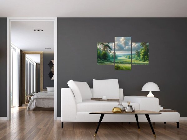 Tablou - Peisaj verde (90x60 cm)