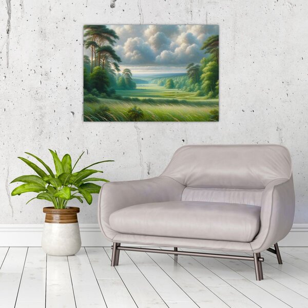 Tablou - Peisaj verde (70x50 cm)