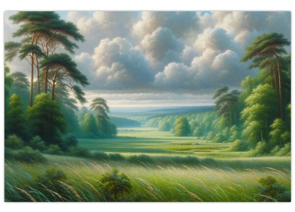 Tablou - Peisaj verde (90x60 cm)