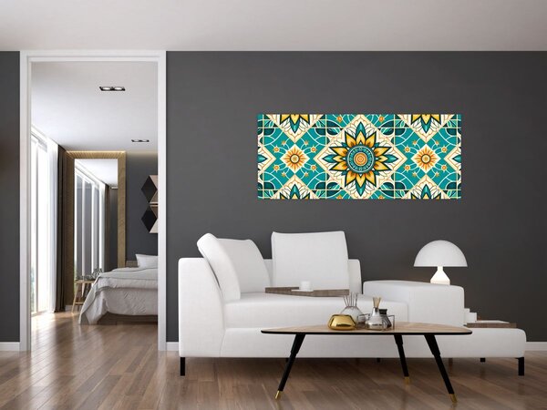 Tablou - Model turcoaz (120x50 cm)