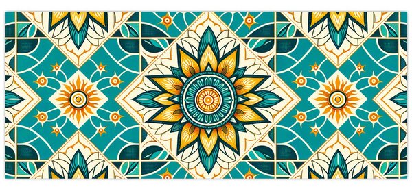 Tablou - Model turcoaz (120x50 cm)