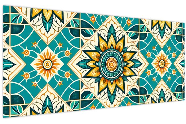 Tablou - Model turcoaz (120x50 cm)
