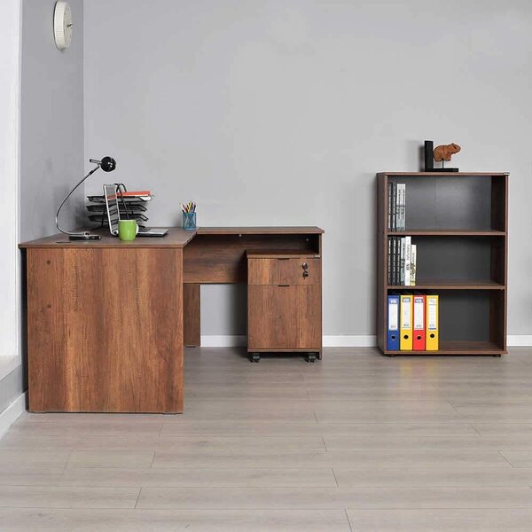Birou Adore L Rio Office, Interschimbabil, Masa de colt, 160 x 75 x 144 cm