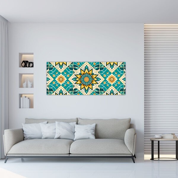 Tablou - Model turcoaz (120x50 cm)