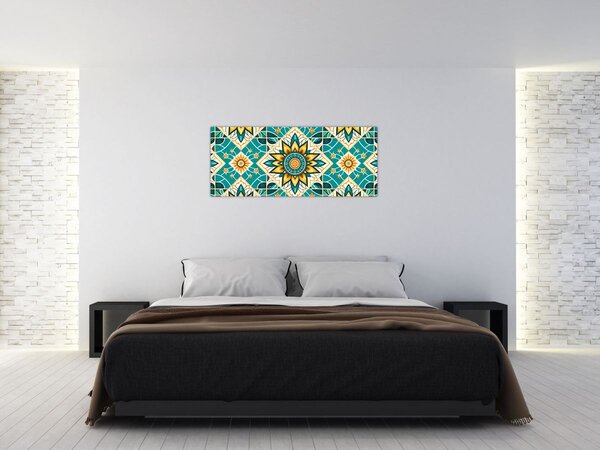 Tablou - Model turcoaz (120x50 cm)