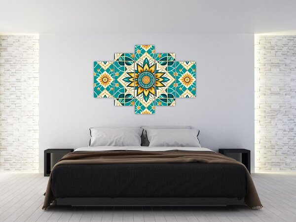 Tablou - Model turcoaz (150x105 cm)