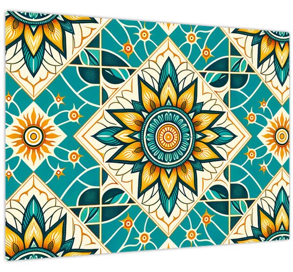 Tablou - Model turcoaz (70x50 cm)