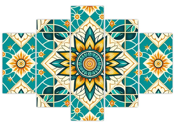 Tablou - Model turcoaz (150x105 cm)
