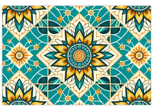 Tablou - Model turcoaz (90x60 cm)