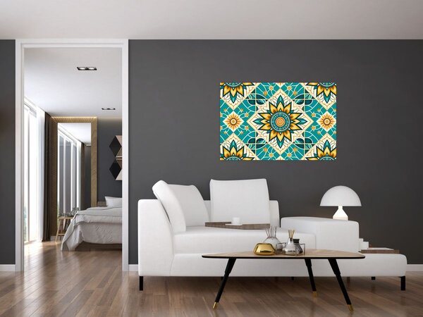 Tablou - Model turcoaz (90x60 cm)
