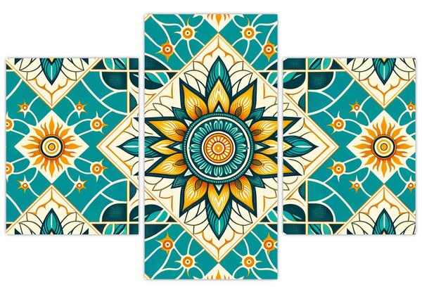 Tablou - Model turcoaz (90x60 cm)