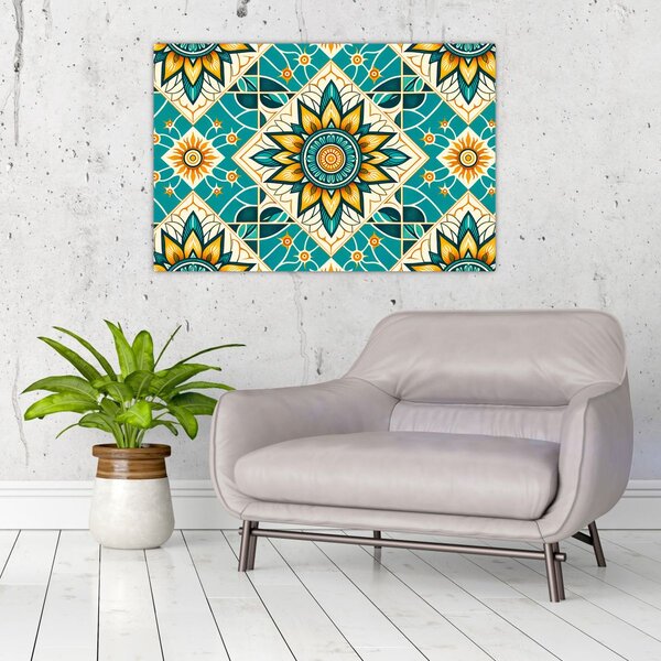 Tablou - Model turcoaz (90x60 cm)