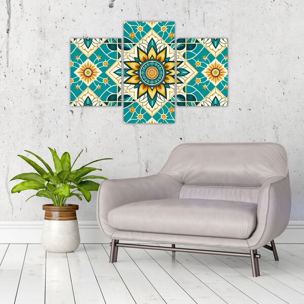 Tablou - Model turcoaz (90x60 cm)