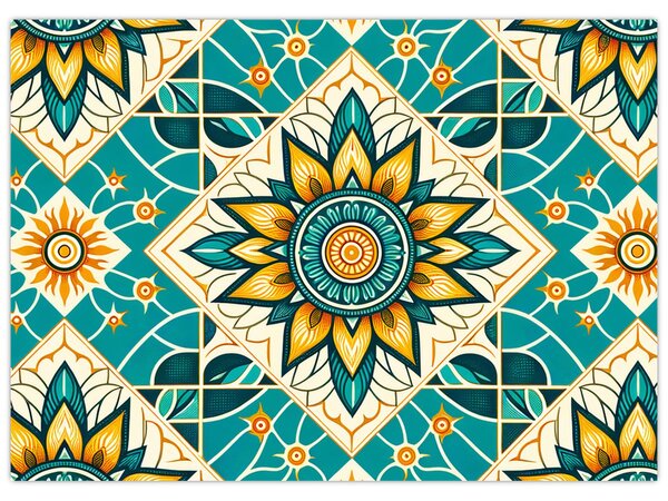 Tablou - Model turcoaz (70x50 cm)