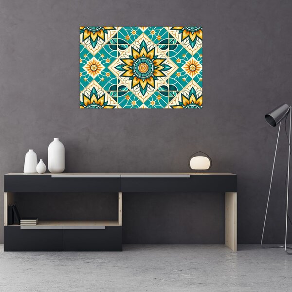 Tablou - Model turcoaz (90x60 cm)
