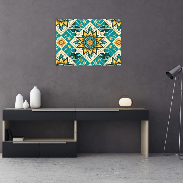 Tablou - Model turcoaz (70x50 cm)