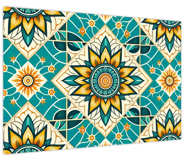 Tablou - Model turcoaz (90x60 cm)