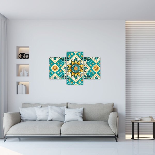 Tablou - Model turcoaz (90x60 cm)