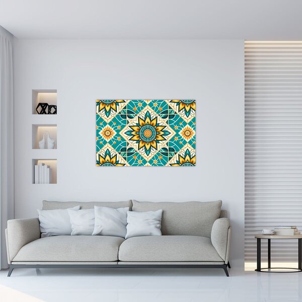 Tablou - Model turcoaz (90x60 cm)