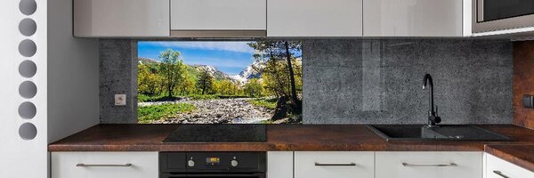 Sticlă pentru bucătărie River în munți