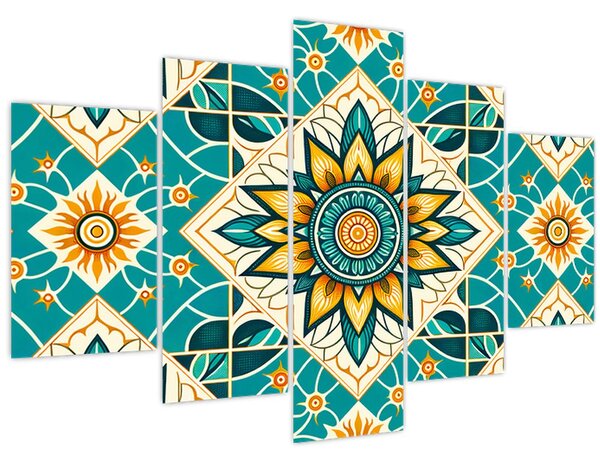 Tablou - Model turcoaz (150x105 cm)