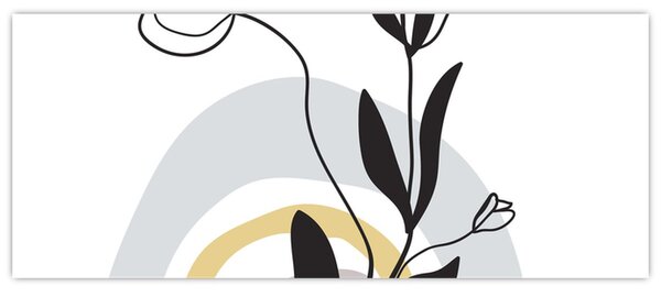 Tablou - Flori într-o vază N⁰1 (120x50 cm)
