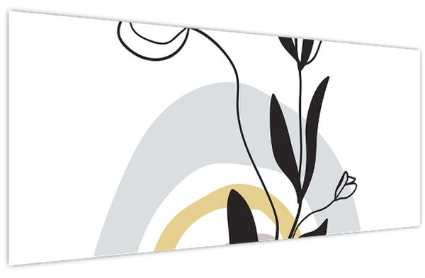 Tablou - Flori într-o vază N⁰1 (120x50 cm)