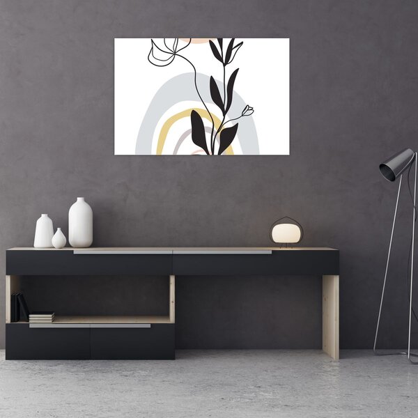 Tablou - Flori într-o vază N⁰1 (90x60 cm)