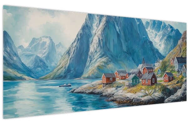 Tablou - Sat norvegian (120x50 cm)