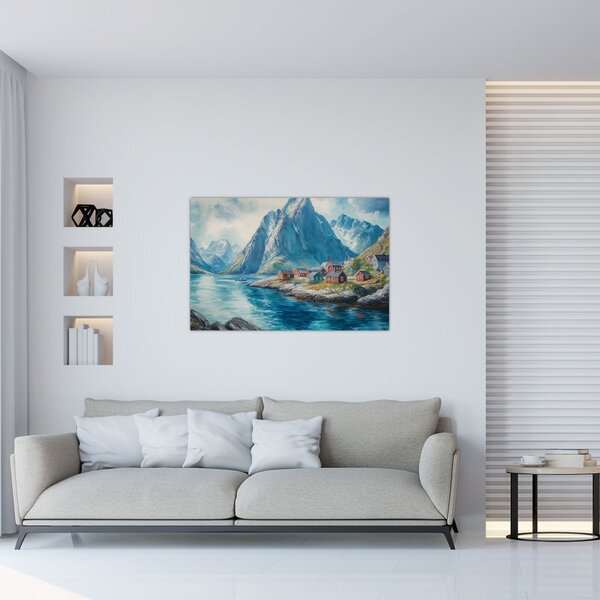 Tablou - Sat norvegian (90x60 cm)