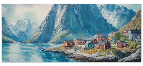 Tablou - Sat norvegian (120x50 cm)