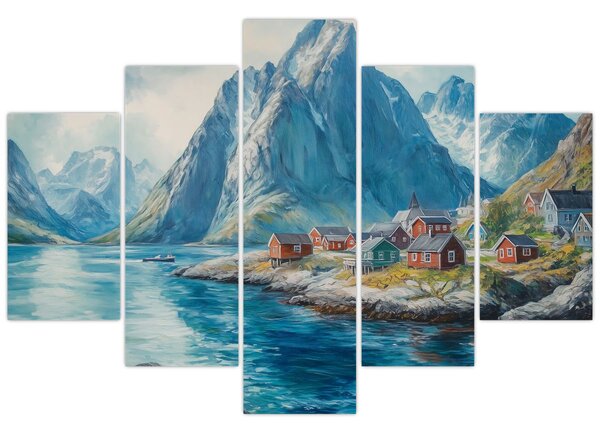 Tablou - Sat norvegian (150x105 cm)