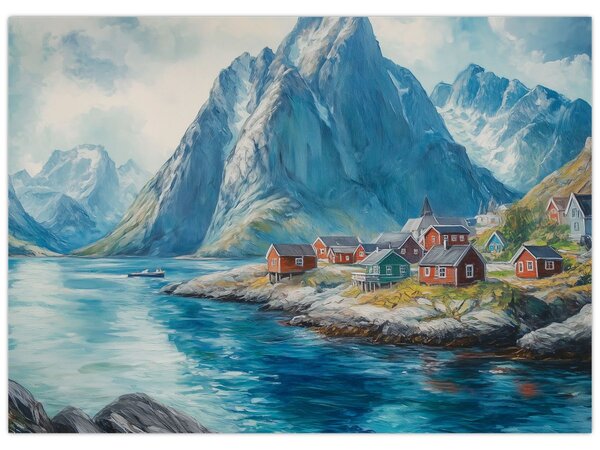 Tablou - Sat norvegian (70x50 cm)