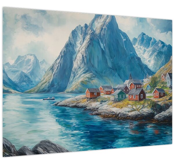 Tablou - Sat norvegian (70x50 cm)