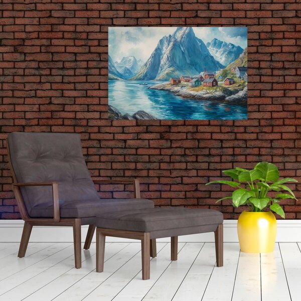 Tablou - Sat norvegian (90x60 cm)