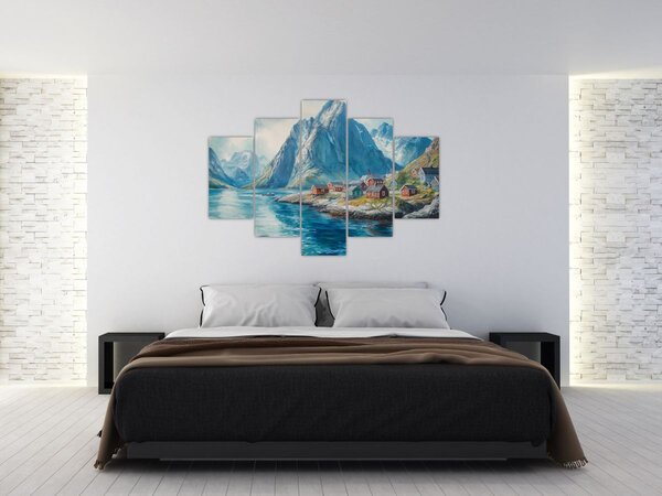 Tablou - Sat norvegian (150x105 cm)