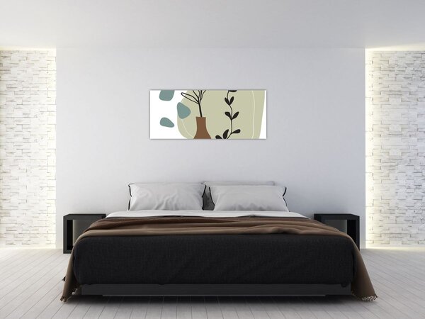 Tablou - Flori într-o vază N⁰2 (120x50 cm)