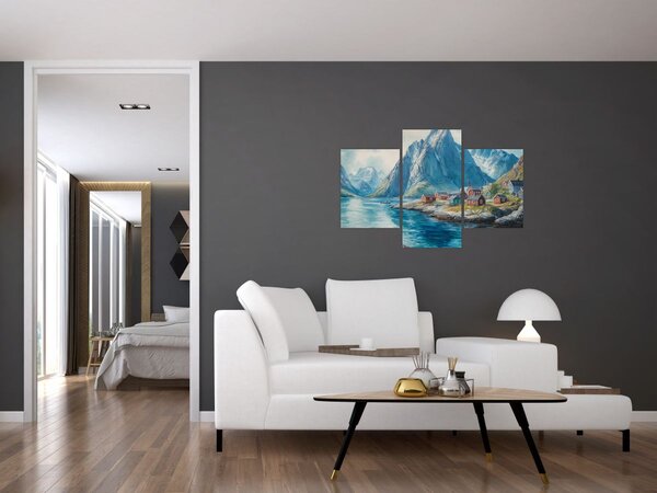 Tablou - Sat norvegian (90x60 cm)