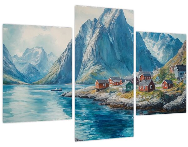 Tablou - Sat norvegian (90x60 cm)